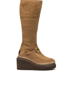 Vidorreta Outlet|Bota alta en nobuk tierra Tilo 5 Eva