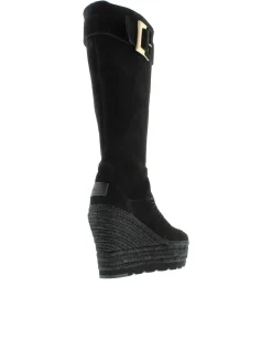 Mujer Vidorreta Botas Altas|Outlet|Bota alta en serraje negro Tilo 7