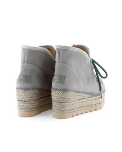 Mujer Vidorreta Botas Bajas|Bota baja borreguito en serraje gris Creta