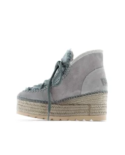 Mujer Vidorreta Botas Bajas|Bota baja borreguito en serraje gris Creta
