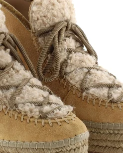 Mujer Vidorreta Botas Bajas|Bota baja borreguito en serraje camel Creta