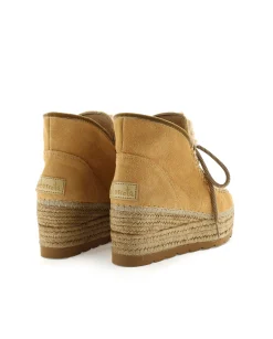 Mujer Vidorreta Botas Bajas|Bota baja borreguito en serraje camel Creta