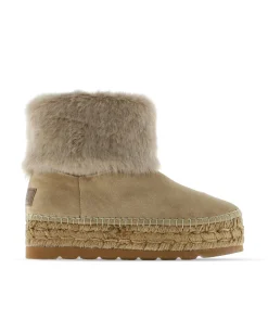 Vidorreta Outlet|Bota baja en serraje arena Merce Doble