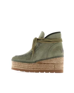 Mujer Vidorreta Botas Bajas|Bota baja en serraje kaki Creta