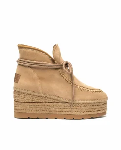 Mujer Vidorreta Botas Bajas|Bota baja en serraje nude Creta