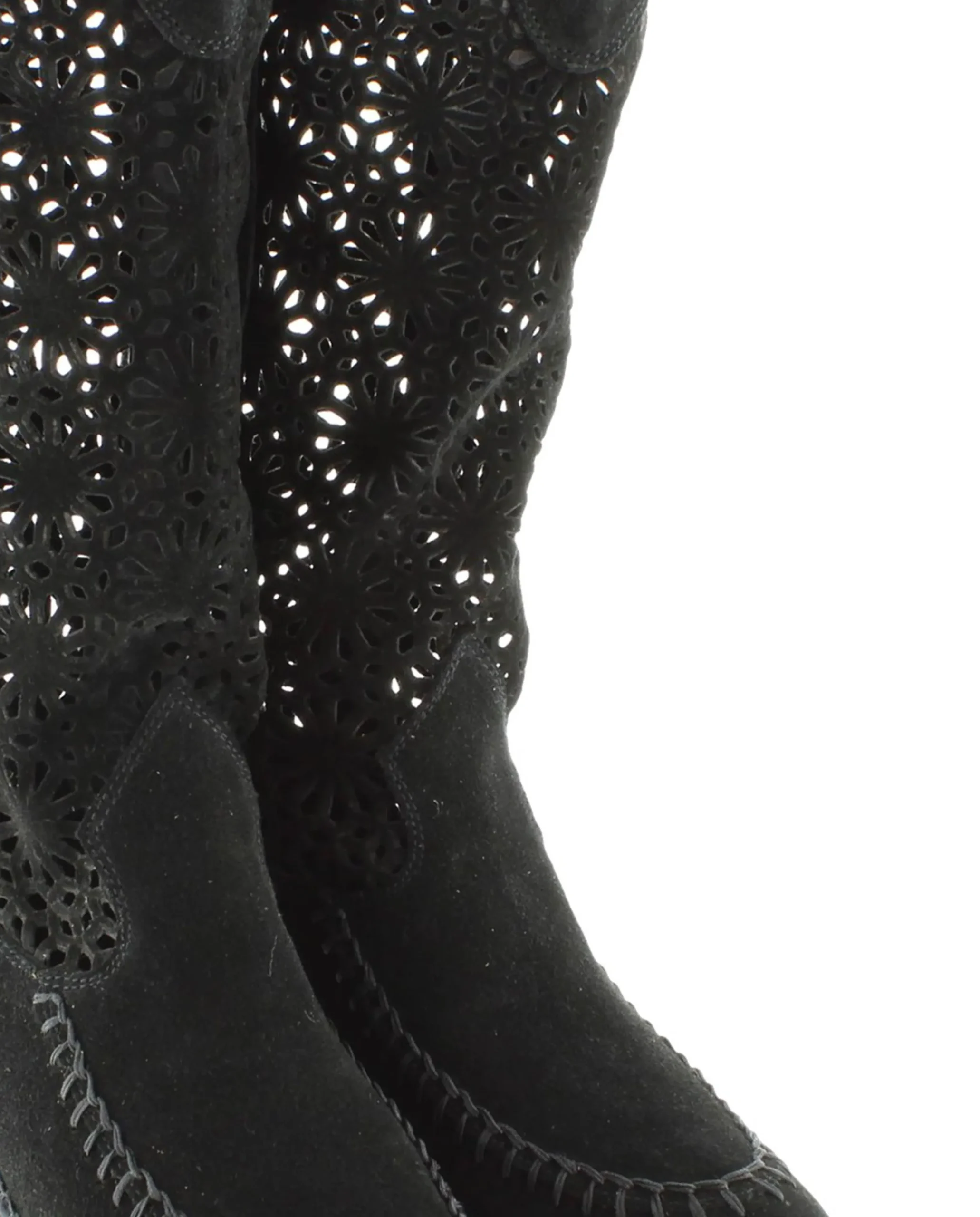 Vidorreta Outlet|Bota calada en serraje negro Tilo 5