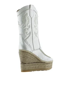 Vidorreta Outlet|Bota Cowboy en napa metal plata Tilo 7
