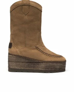 Mujer Vidorreta Botas Cowboy|Bota Cowboy en nobuk tierra Creta