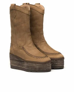 Mujer Vidorreta Botas Cowboy|Bota Cowboy en nobuk tierra Creta