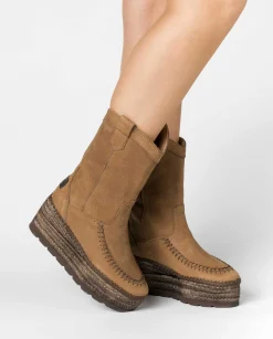 Mujer Vidorreta Botas Cowboy|Bota Cowboy en nobuk tierra Creta