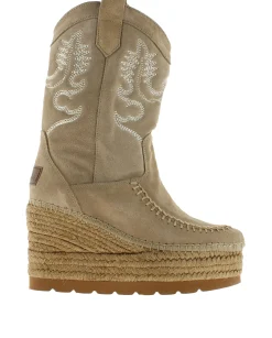 Mujer Vidorreta Botas Cowboy|Bota Cowboy en serraje arena Tilo 5
