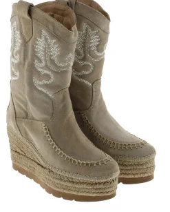 Mujer Vidorreta Botas Cowboy|Bota Cowboy en serraje arena Tilo 5