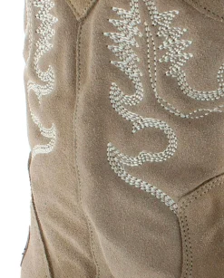 Mujer Vidorreta Botas Cowboy|Bota Cowboy en serraje arena Tilo 5