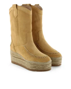 Mujer Vidorreta Botas Cowboy|Bota Cowboy en serraje camel Creta