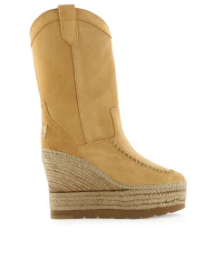 Mujer Vidorreta Botas Cowboy|Bota Cowboy en serraje camel Tilo 7
