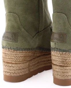 Mujer Vidorreta Botas Cowboy|Bota Cowboy en serraje kaki Creta