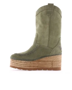 Mujer Vidorreta Botas Cowboy|Bota Cowboy en serraje kaki Creta