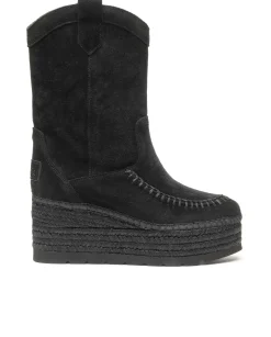 Mujer Vidorreta Botas Cowboy|Bota Cowboy en serraje negro Creta