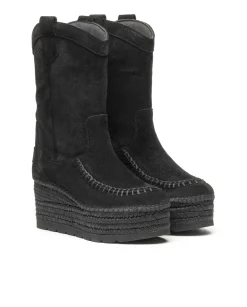 Mujer Vidorreta Botas Cowboy|Bota Cowboy en serraje negro Creta