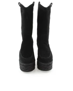 Mujer Vidorreta Botas Cowboy|Bota Cowboy en serraje negro Tilo 7
