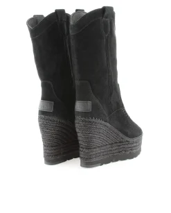 Mujer Vidorreta Botas Cowboy|Bota Cowboy en serraje negro Tilo 7