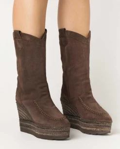 Mujer Vidorreta Botas Cowboy|Bota Cowboy en serraje testa Tilo 7