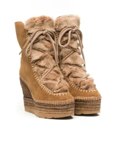 Vidorreta Outlet|Bota de pelo en serraje cuero Tilo 7
