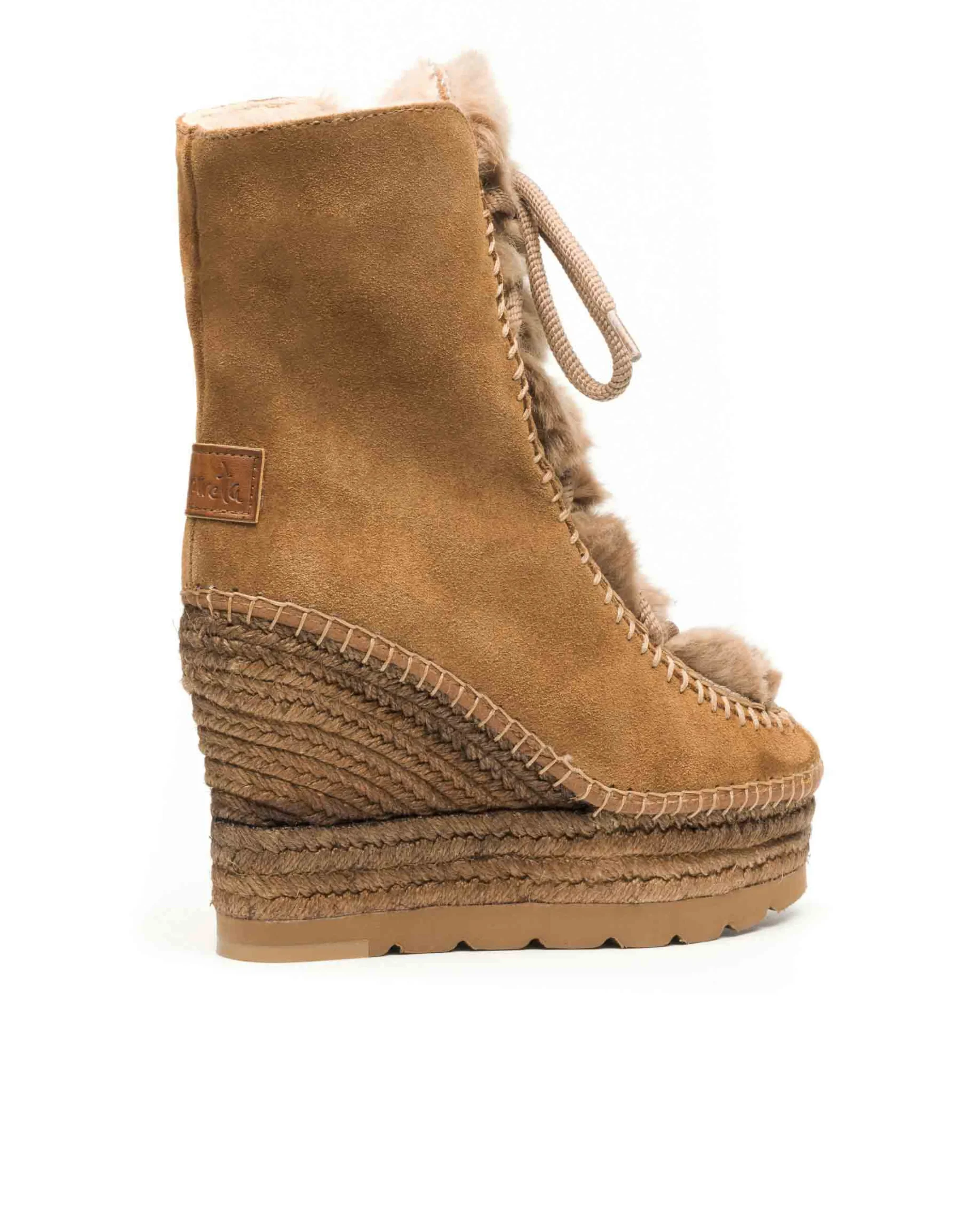 Vidorreta Outlet|Bota de pelo en serraje cuero Tilo 7