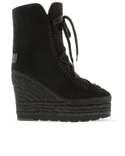 Vidorreta Outlet|Botin borreguito en serraje negro Tilo 7