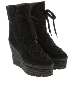 Vidorreta Outlet|Botin borreguito en serraje negro Tilo 7