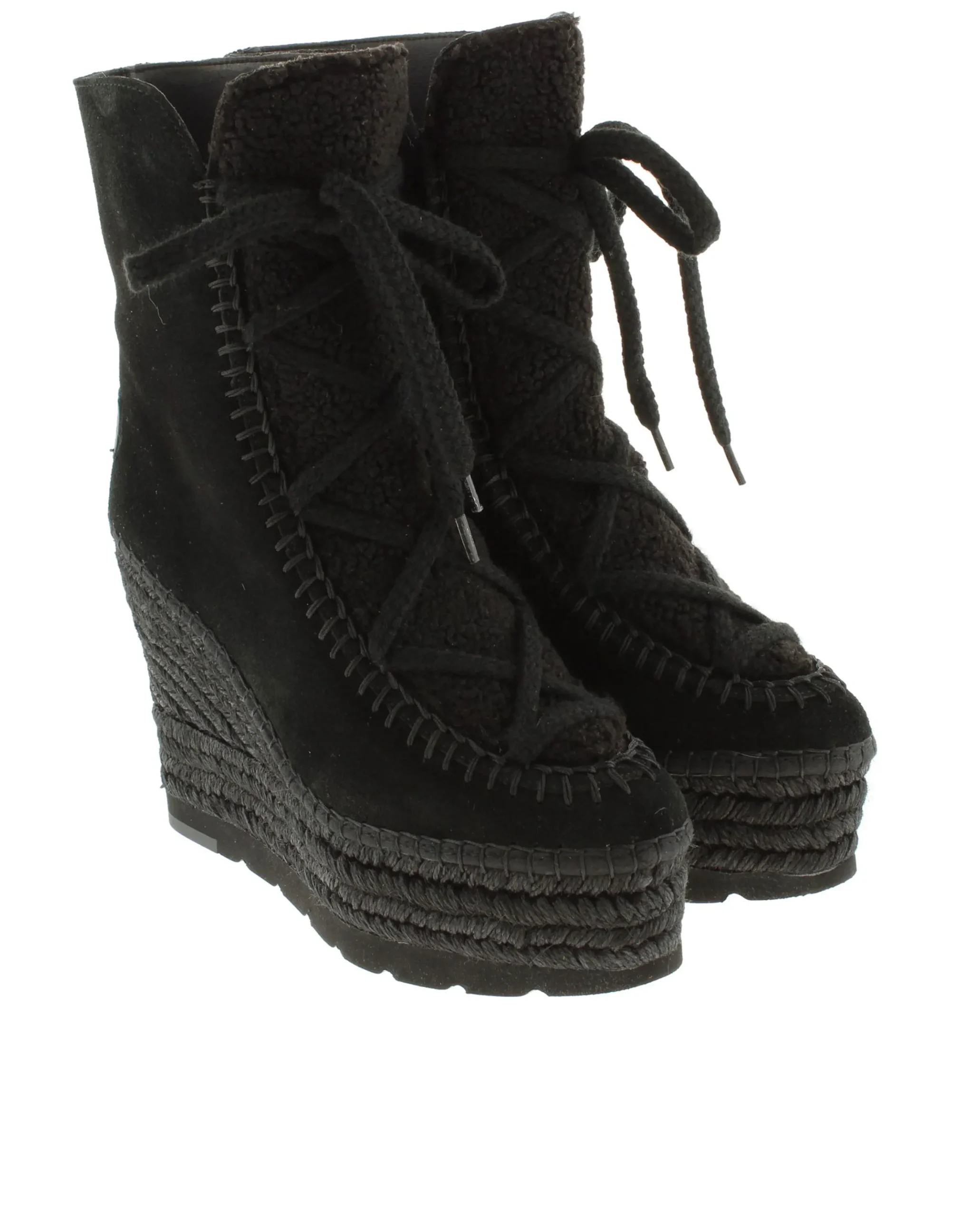 Vidorreta Outlet|Botin borreguito en serraje negro Tilo 7