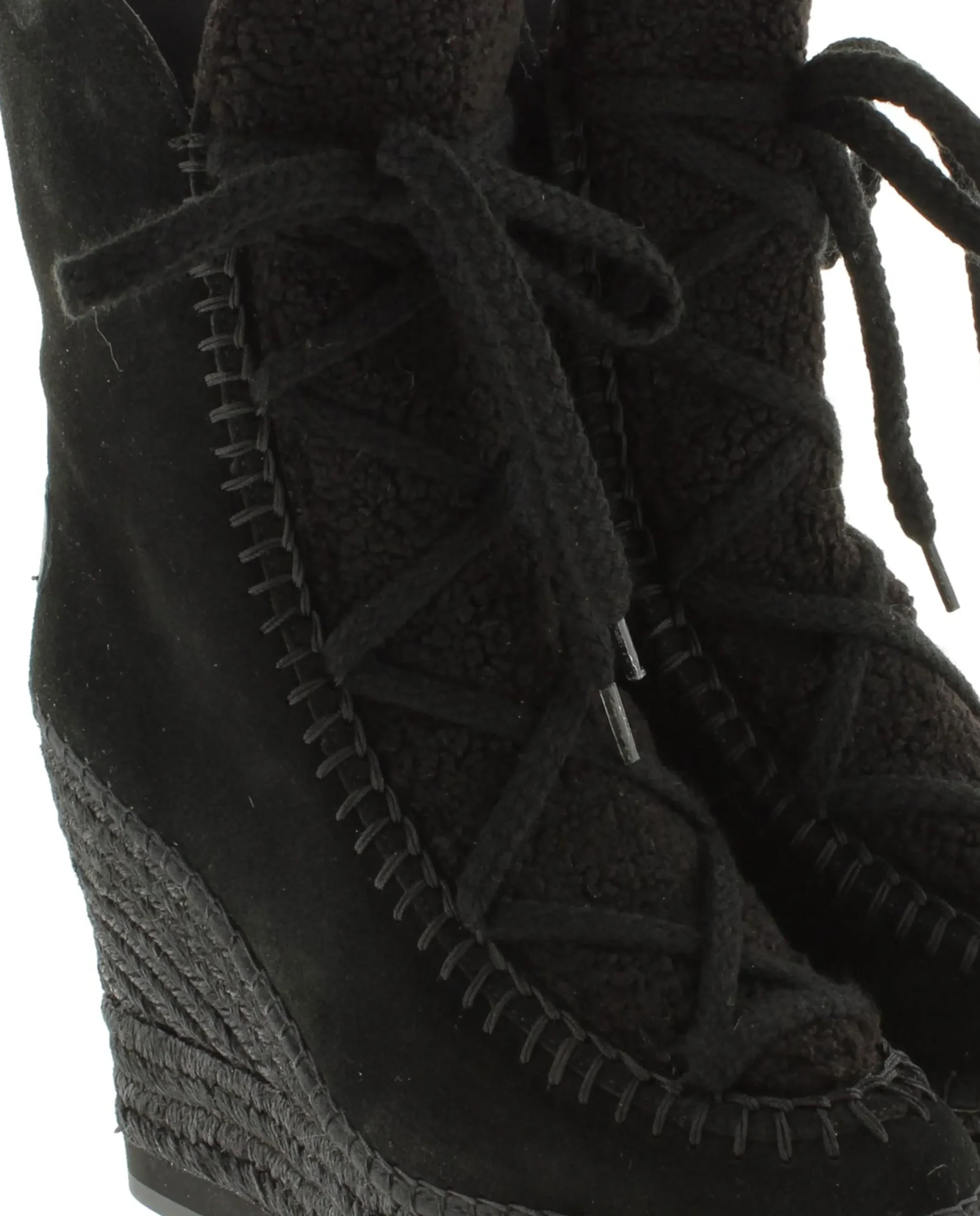 Vidorreta Outlet|Botin borreguito en serraje negro Tilo 7