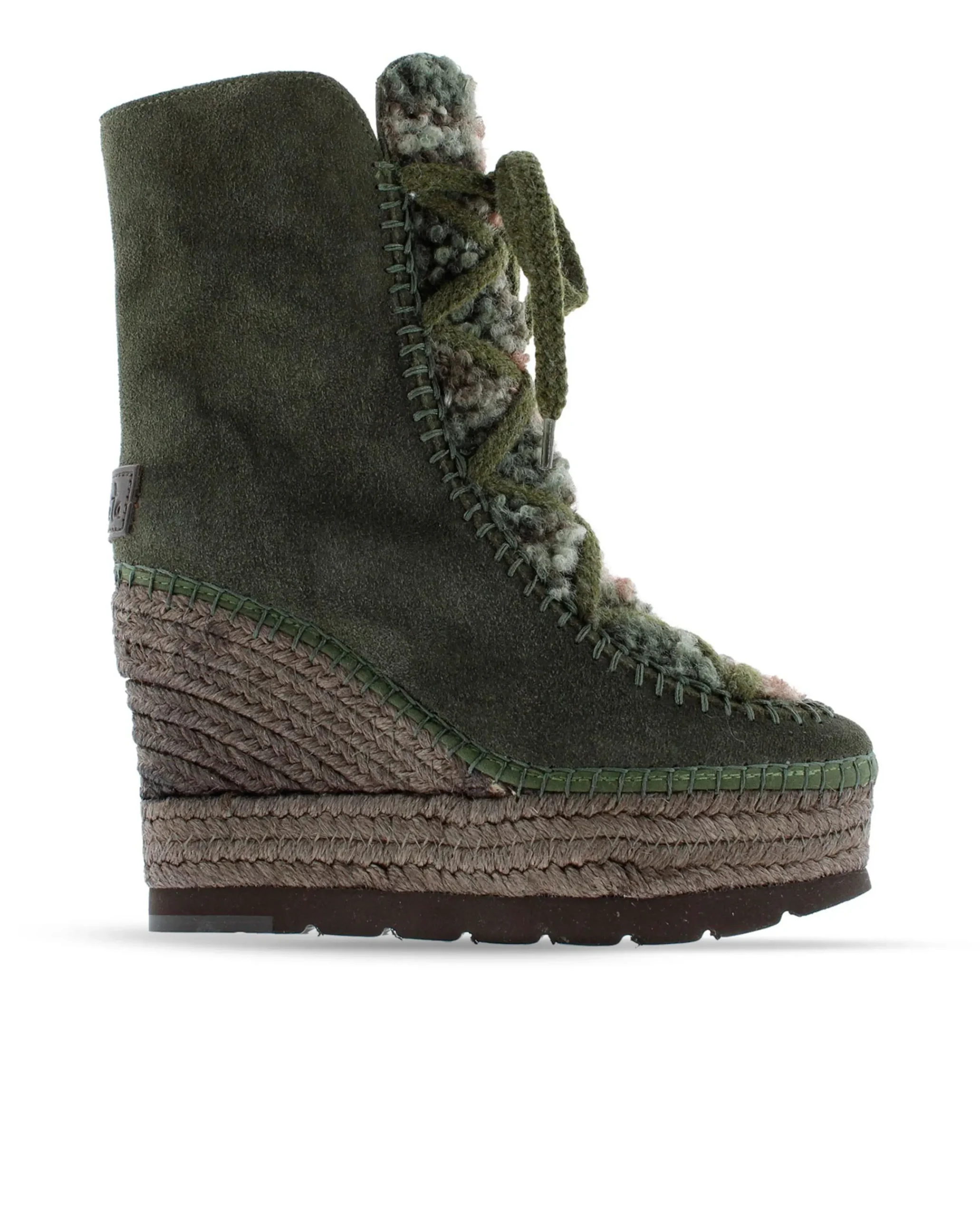 Vidorreta Outlet|Botin borreguito en serraje kaki Tilo 7
