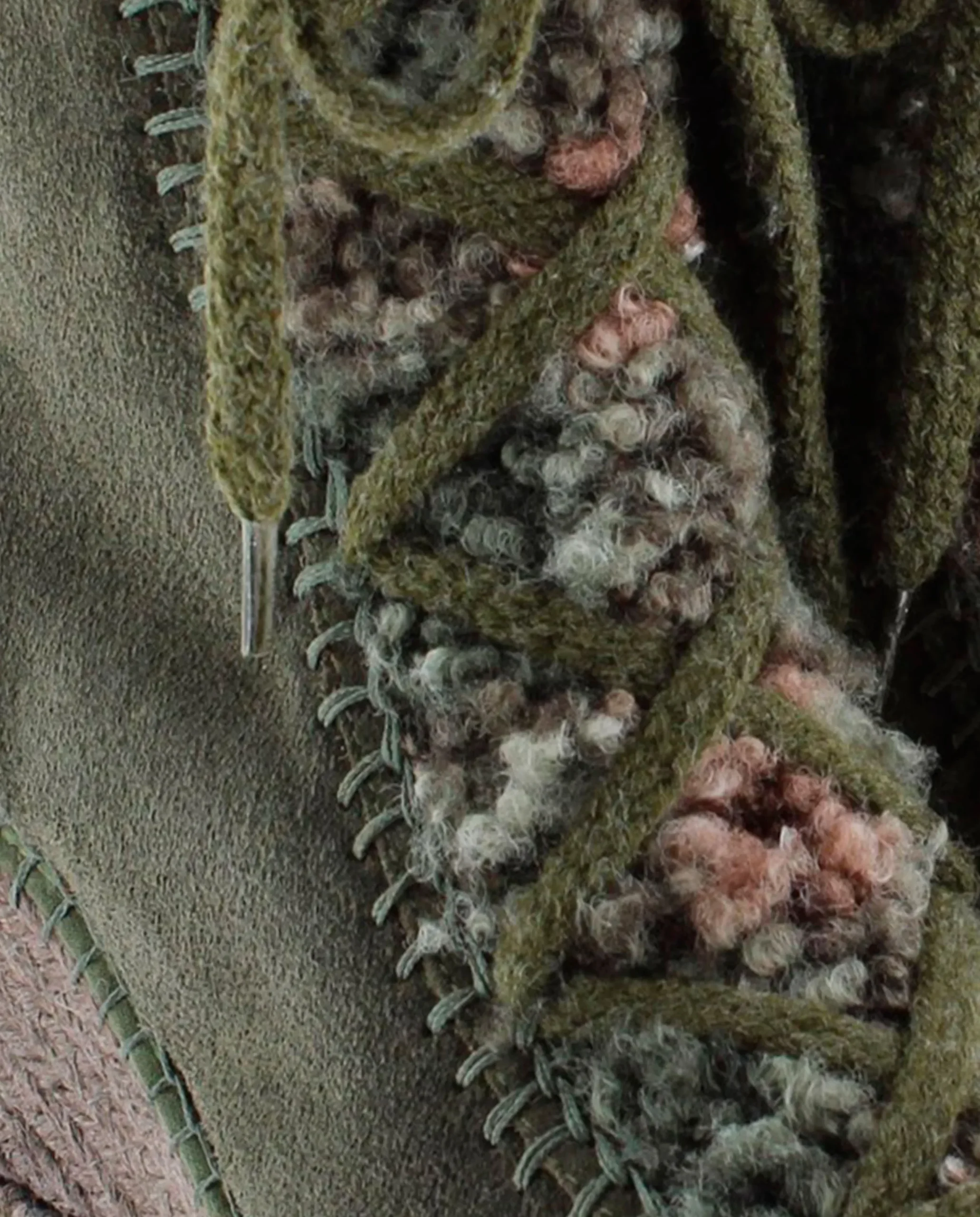 Vidorreta Outlet|Botin borreguito en serraje kaki Tilo 7