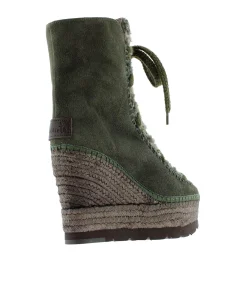Vidorreta Outlet|Botin borreguito en serraje kaki Tilo 7