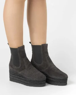 Vidorreta Outlet|Botin Chelsea en cavallo gris Creta