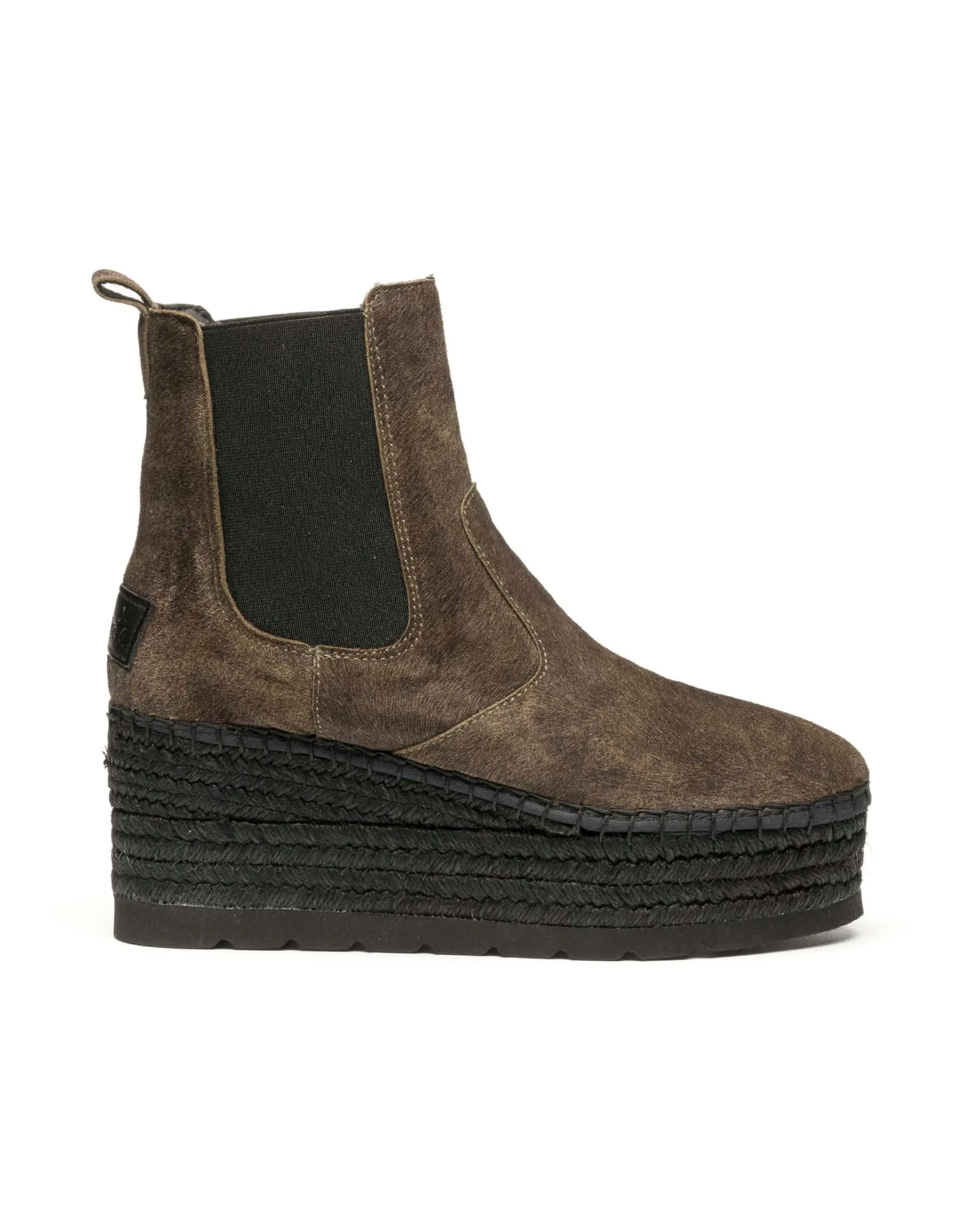 Vidorreta Outlet|Botin Chelsea en cavallo kaki Creta