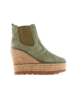 Mujer Vidorreta Botines|Botin Chelsea en serraje kaki Tilo 7