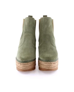 Mujer Vidorreta Botines|Botin Chelsea en serraje kaki Tilo 7