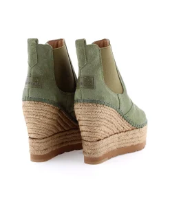 Mujer Vidorreta Botines|Botin Chelsea en serraje kaki Tilo 7