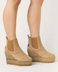 Vidorreta Outlet|Botin Chelsea en serraje nude Tilo 7