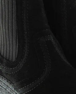 Vidorreta Outlet|Botin Chelsea en serraje negro Creta