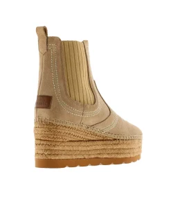 Vidorreta Outlet|Botin Chelsea en serraje arena Creta
