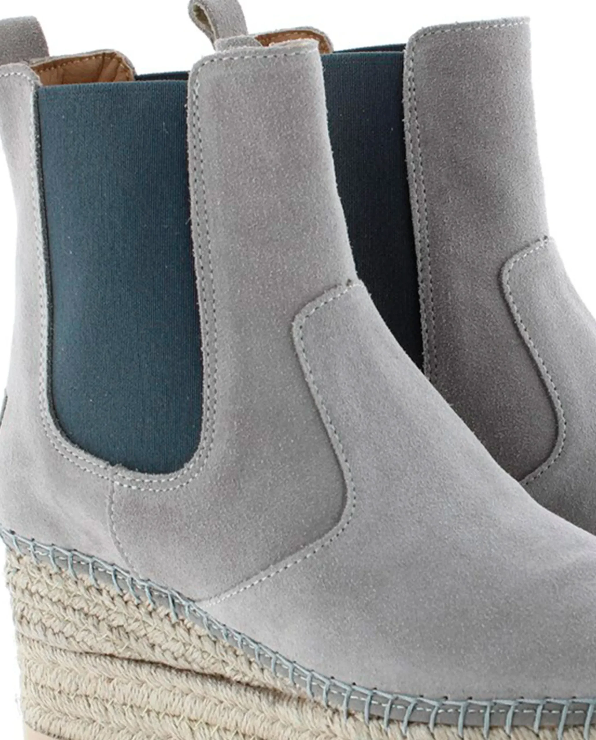 Mujer Vidorreta Botines|Botin Chelsea en serraje gris Creta