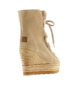 Vidorreta Outlet|Botin de pelo en serraje arena Tilo 7