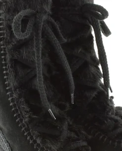 Vidorreta Outlet|Botin de pelo en serraje negro Tilo 7