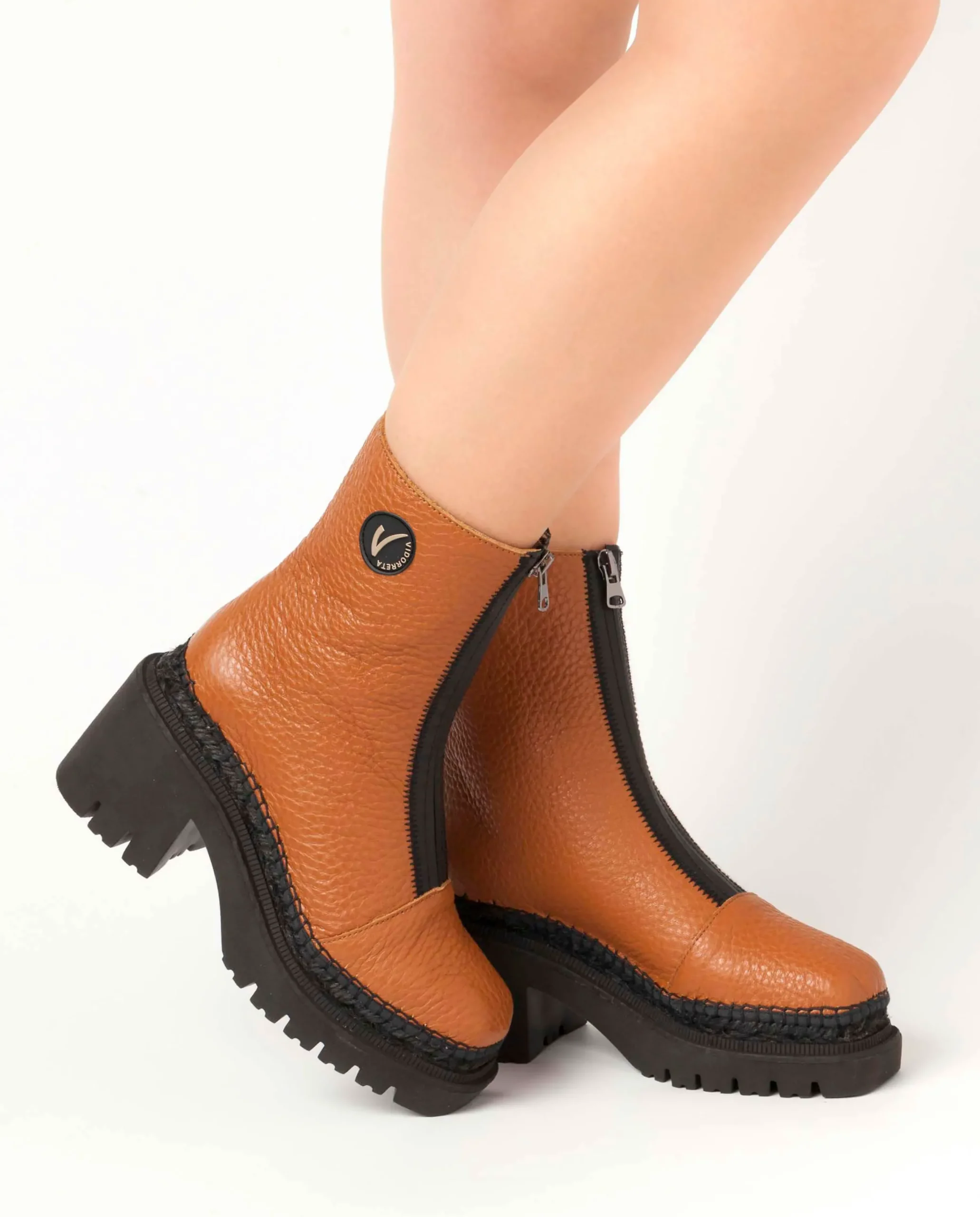 Vidorreta Outlet|Botin en bost camel Panteta