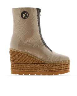 Vidorreta Outlet|Botin en charol piedra Tilo 5