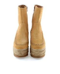 Mujer Vidorreta Botines|Botin en serraje camel Tilo 5