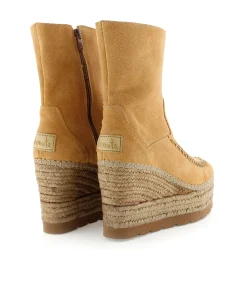 Mujer Vidorreta Botines|Botin en serraje camel Tilo 5
